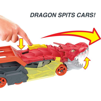 Hot Wheels Dragon Launch Transporter, Multi