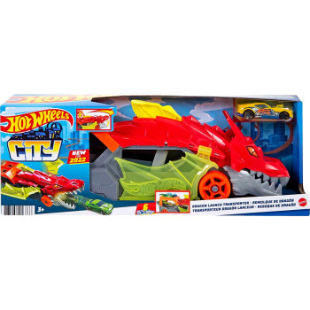 Hot Wheels Dragon Launch Transporter, Multi