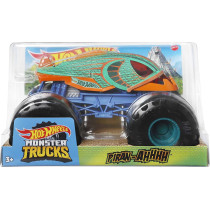 Hot Wheels GTJ34 Monster Trucks 1:24 Scale Vehicles, Gift for Kids Ages 3 Years Old & Up , Multicolor, 12.0 cm*19.0 cm*14.0 cm