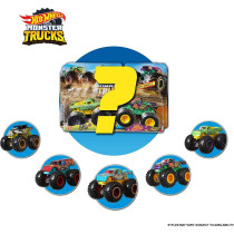 Hot Wheels Monster Trucks 1:64 Scale Die-Cast Demolition Doubles 2-Pack Assortment For Kids Age 3 - 8 Years Old, Collectible Toy Truck With Big Wheels For Crashing And Smashing Styles May Vary