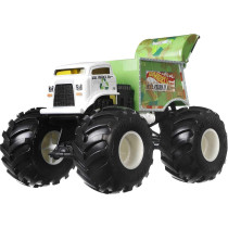 Hot Wheels Monster Trucks Will Trash It All 1:24 Scale Vehicles, Collectible Die-Cast Metal Toy Trucks with Giant Wheels & Stylized Chassis, Gift for Kids Ages 3 Years Old & Up