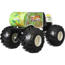 Hot Wheels Monster Trucks Will Trash It All 1:24 Scale Vehicles, Collectible Die-Cast Metal Toy Trucks with Giant Wheels & Stylized Chassis, Gift for Kids Ages 3 Years Old & Up