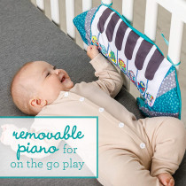 Infantino Grow With Me 3 N 1 Tummy Time Piano Kick & Play Sit & Play Fun Tummy Time Removable Teether Interactive Music