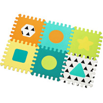 Infantino Soft Foam Puzzle Mat, Multicolor, 6 Piece, 216056