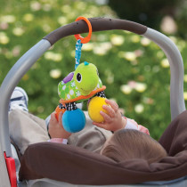 Infantino Turtle Mirror Pal - Green Stroller & High Chair Toys Baby soft Plush Toys