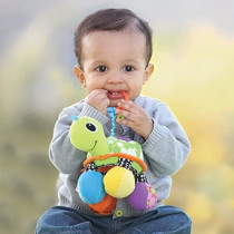 Infantino Turtle Mirror Pal - Green Stroller & High Chair Toys Baby soft Plush Toys