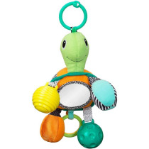 Infantino Turtle Mirror Pal - Green Stroller & High Chair Toys Baby soft Plush Toys