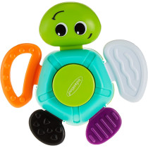 Infantino Turtle Rattle Baby Rattling Toy, Multicolor, Turtle Baby Rattle, 216279, Large