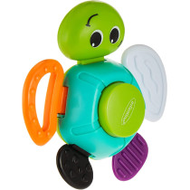 Infantino Turtle Rattle Baby Rattling Toy, Multicolor, Turtle Baby Rattle, 216279, Large
