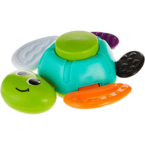 Infantino Turtle Rattle Baby Rattling Toy, Multicolor, Turtle Baby Rattle, 216279, Large