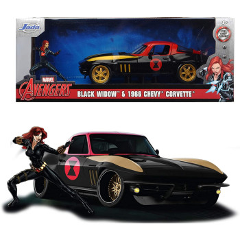 Jada Toys - Marvel Black Widow 1966 Chevy 1:24