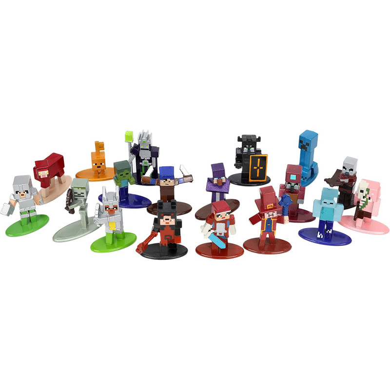 Jada Toys 253265007 Minecraft Dungeons Nano Figure Multi Pack Wave 7, Multicoloured