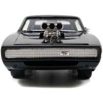 Jada Toys Fast & Furious 1970 Dodge Charger Street, 1:24 W/ Figurine Dominic Toretto