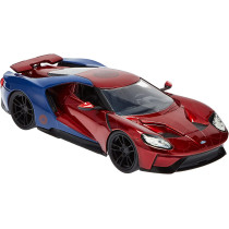 Jada Toys Marvel Spiderman 2017 Ford Gt 1:24 Scale Die-Cast Car