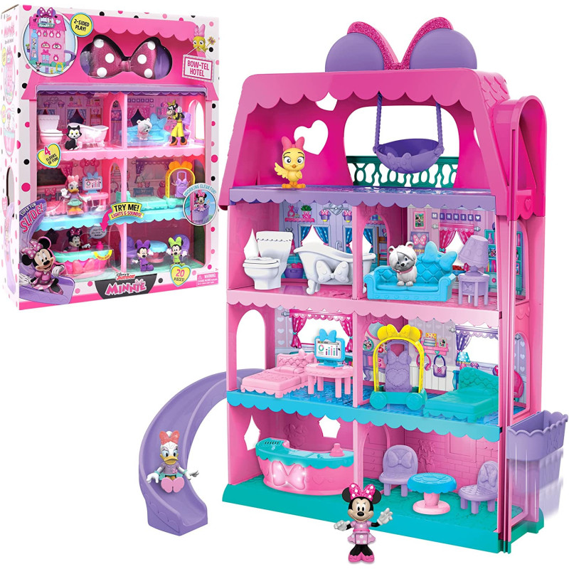 Jp Mickey & Minnie Jpl89820 Minnie Mouse Bow-Tel Hotel, Multicolor