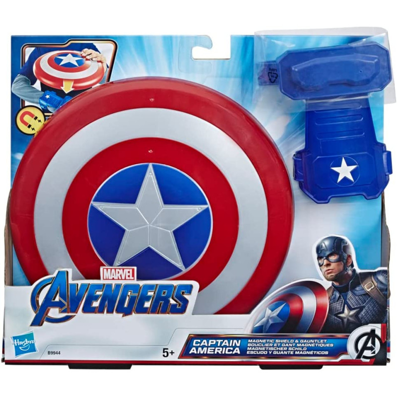 Marvel Hasbro B9944 Avengers Magnetic Shield and Gauntlet