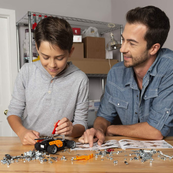 Meccano Erector by Meccano Roadster RC Model Building Set, 154 Pieces, For Ages 10 and up, STEM Construction Education Toy