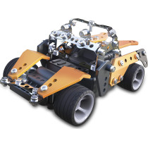 Meccano Erector by Meccano Roadster RC Model Building Set, 154 Pieces, For Ages 10 and up, STEM Construction Education Toy