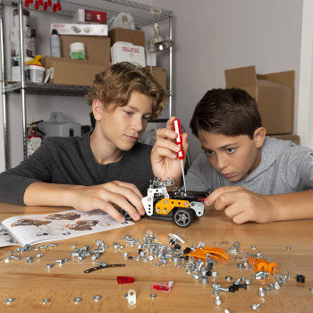 Meccano Erector by Meccano Roadster RC Model Building Set, 154 Pieces, For Ages 10 and up, STEM Construction Education Toy
