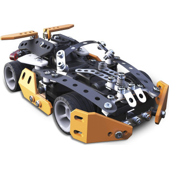 Meccano Erector by Meccano Roadster RC Model Building Set, 154 Pieces, For Ages 10 and up, STEM Construction Education Toy