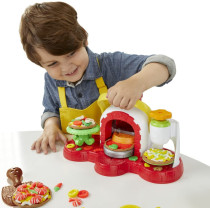Play-Doh Hasbro Play-Doh Stamp 'n Top Pizza Oven Toy with 5 Non-Toxic Play-Doh compounds