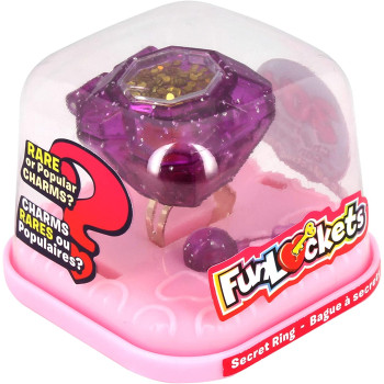 Taldec Funlockets Mysterious Ring with Charms and Glitter, Random Model, Jewellery, Pink,