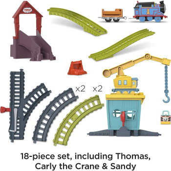 Thomas & Friends Fisher-Price Thomas & Friends Fix 'em Up Friends train and track set with motorized Thomas engine for preschool kids 3+