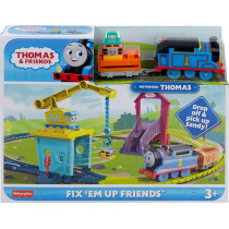 Thomas & Friends Fisher-Price Thomas & Friends Fix 'em Up Friends train and track set with motorized Thomas engine for preschool kids 3+