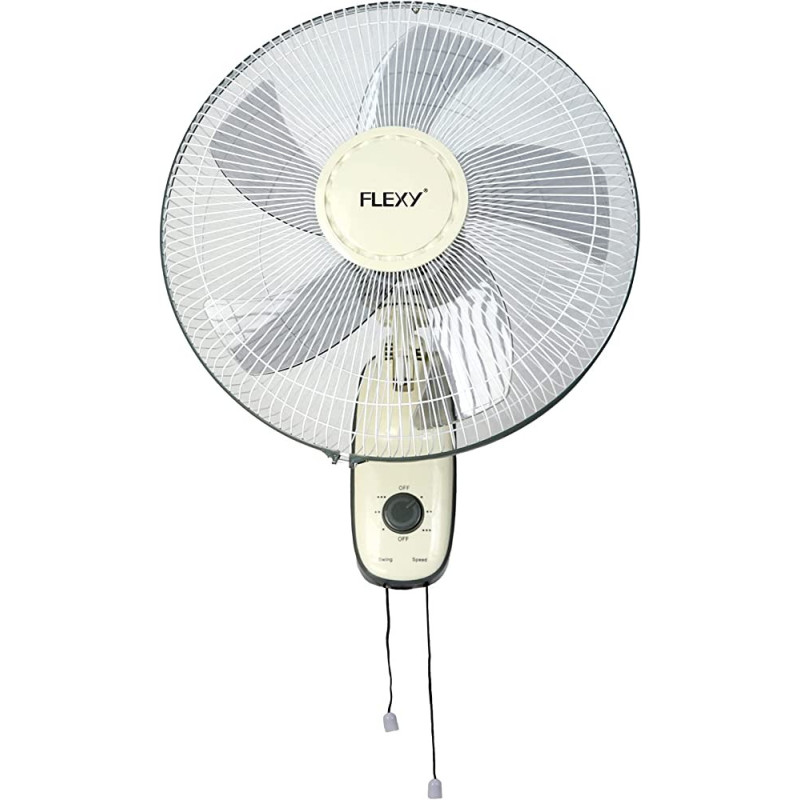 Flexy 16 Inches 5 Leaf Noise Free Swing Wall Fan White