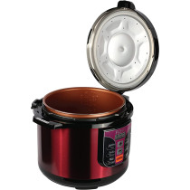 Flexy 8 Liter 1350W Electric Pressure Cooker With Smart Program Features Slow Cooker Steamer And Warmer