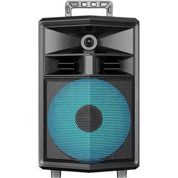 Flexy 20000W Rechargeable Portable Trolley Speaker With Remote Wireless Mic Bluetooth FM Radio