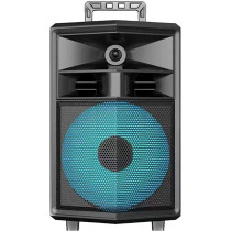 Flexy 20000W Rechargeable Portable Trolley Speaker With Remote Wireless Mic Bluetooth FM Radio