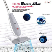 Flexy 1300W High Steam Multifunction Steam Mop With Carpet Glider, Microfiber Mop Pad and Measuring Cup