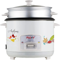 Flexy 1.2 Liter 400W Electric Rice Cooker With Steamer Non-Stick Inner Pot And Automatic Cooking