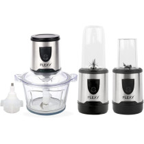 Flexy Food Processor Electric Chopper Mincer And Blender For Meat And Veggies With Garlic Peeler