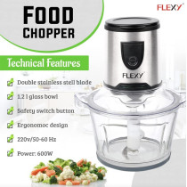Flexy Food Processor Electric Chopper Mincer And Blender For Meat And Veggies With Garlic Peeler
