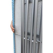 Flexy Foldable Ironing Board With Steam Iron Rest Ironing Stand And Heavy Sturdy Metal Frame Legs (43X94X120CM)