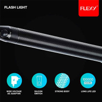 Flexy Rechargeable Q5 LED Flash Light 1500 Meters Beam 26X6X6CM Pack of 2