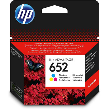 HP, 652 Ink Advantage Cartridge, Tri-Color, F6V24AE