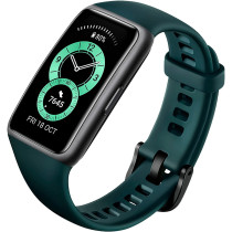 Huawei Band 6, All-Day Spo2 Monitoring, 1.47" Fullview Display, 2-Week Battery Life, Fast Charging, Heart Rate Monitoring, Sleep Tracking, 96 Workout Modes, Message Reminder - Forest Green