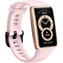 Huawei Band 6, All-Day Spo2 Monitoring, 1.47" Fullview Display, 2-Week Battery Life, Fast Charging, Heart Rate Monitoring, Sleep Tracking, 96 Workout Modes, Message Reminder - Sakura Pink