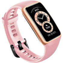 Huawei Band 6, All-Day Spo2 Monitoring, 1.47" Fullview Display, 2-Week Battery Life, Fast Charging, Heart Rate Monitoring, Sleep Tracking, 96 Workout Modes, Message Reminder - Sakura Pink