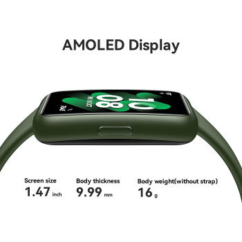 HUAWEI Band 7 Activity Tracker - Smart Band up to 2 Weeks Battery Life with Blood Oxygen & Heart Rate Monitor - Multi Sport Fitness Tracker with Sleep tracking and Stress monitoring - Wilderness Green