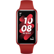 HUAWEI Band 7 Smartwatch Health and Fitness Tracker, Slim bezel less screen, 96 Workout Modes/Flame Red, 55029047, Small
