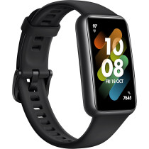 HUAWEI Band 7 Smartwatch Health and Fitness Tracker, Slim bezel less screen, Graphite Black, 55029045, Small