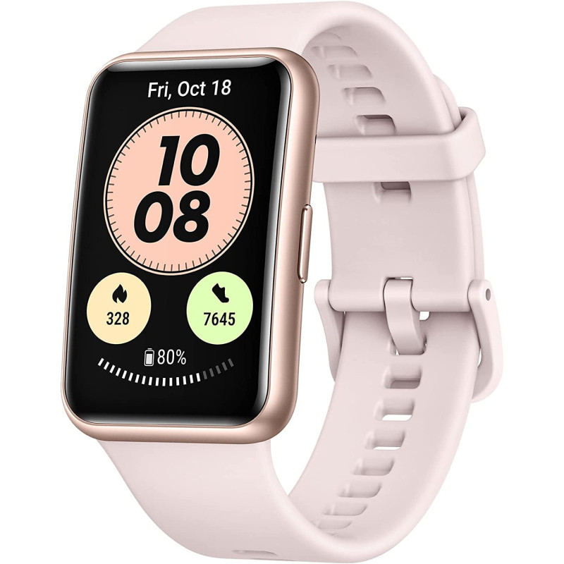 Huawei Smartwatch, 1.64 Inch Vivid AMOLED Display, Quick Workout Animations, Heart Rate Monitoring, Sakura Pink