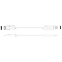 j5create DisplayPort to 4K HDMI Cable- Supports up to 4K, 2K & 3D Cable Length 6ft Compatible with Mac, TV, and PC (JDC158)