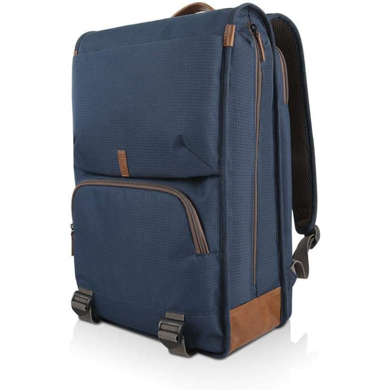 Lenovo 15.6" Laptop Urban Backpack B810, 15.6-Inch Laptop or Tablet, Sturdy, Water-Resistant Fabric, Padded Compartment, Anti-Theft Pocket, Business Casual, Travel or School, GX40R47785, Blue