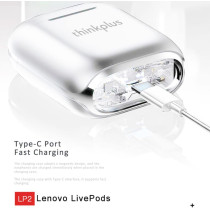 Lenovo thinkplus Live Pods LP2 White, LP2-WH, Small