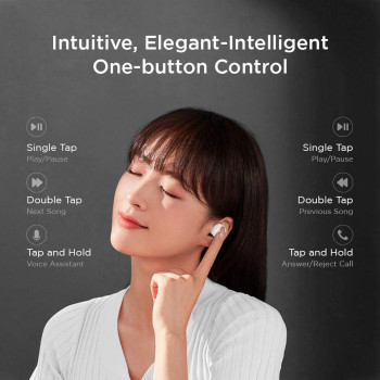 Lenovo True Wireless Stereo In-Ear Earphone HT18 (White)